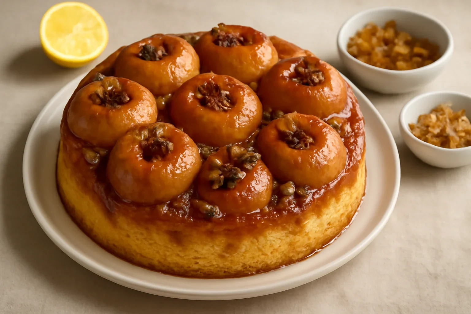 Tort de mere întregi caramelizate (răsturnat) – rețeta video