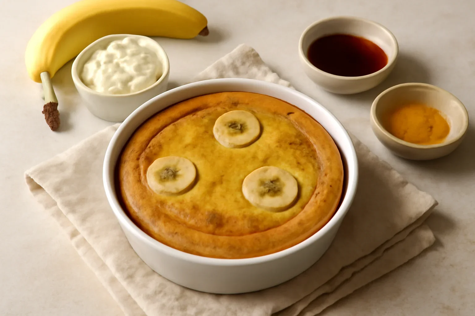 Budincă de banane din tofu