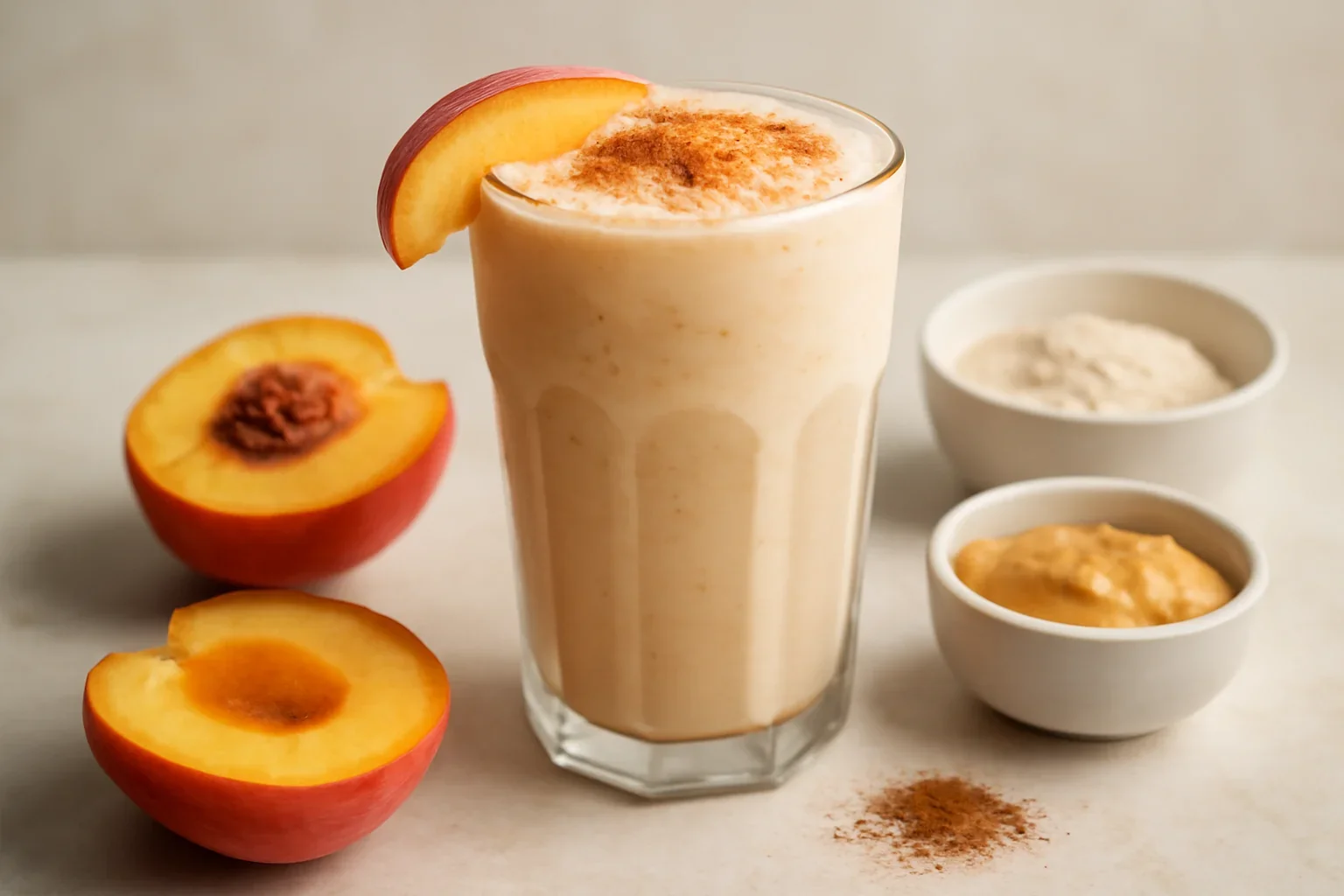 Frappé cu piersici