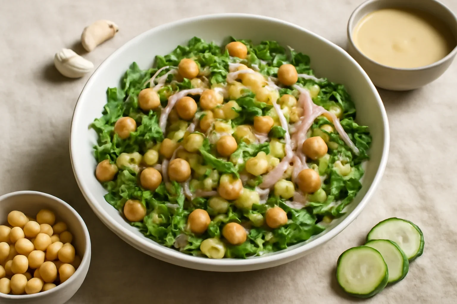 Salată de quinoa cu sos tahini