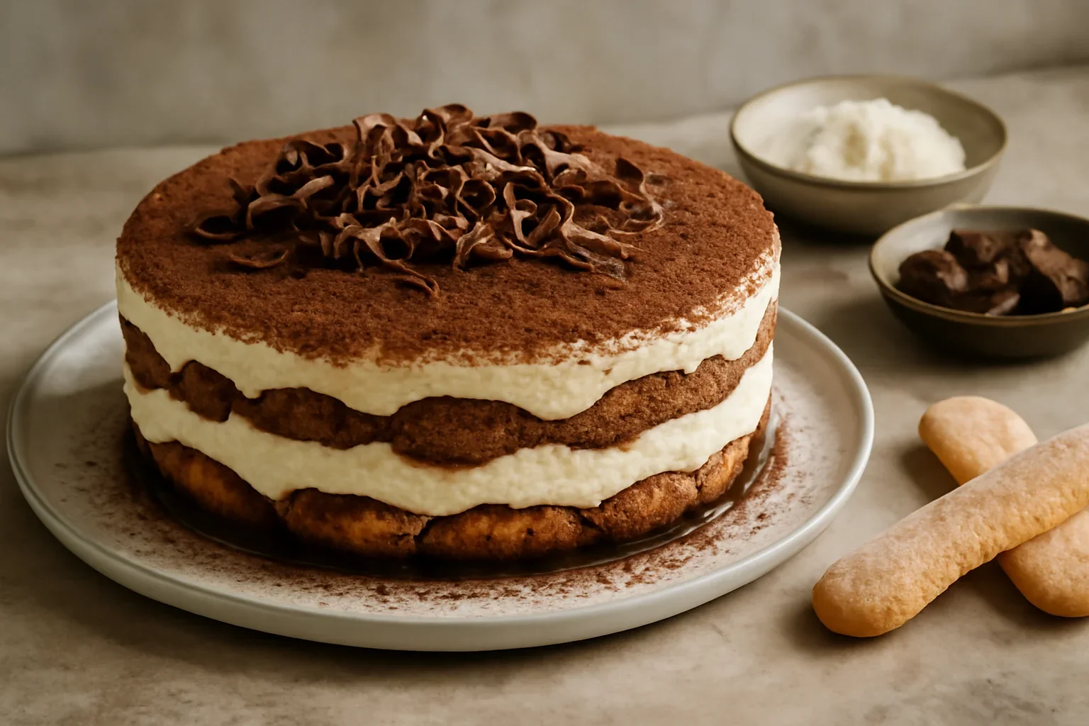 Tort tiramisu cu ciocolata