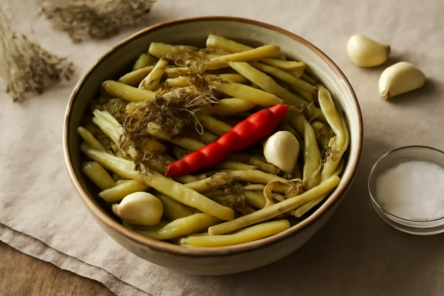 Fasole pastai murate in otet, reteta moldoveneasca