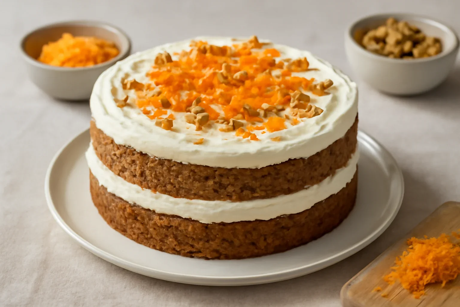 Carrot cake – tort cu morcovi si crema de branza