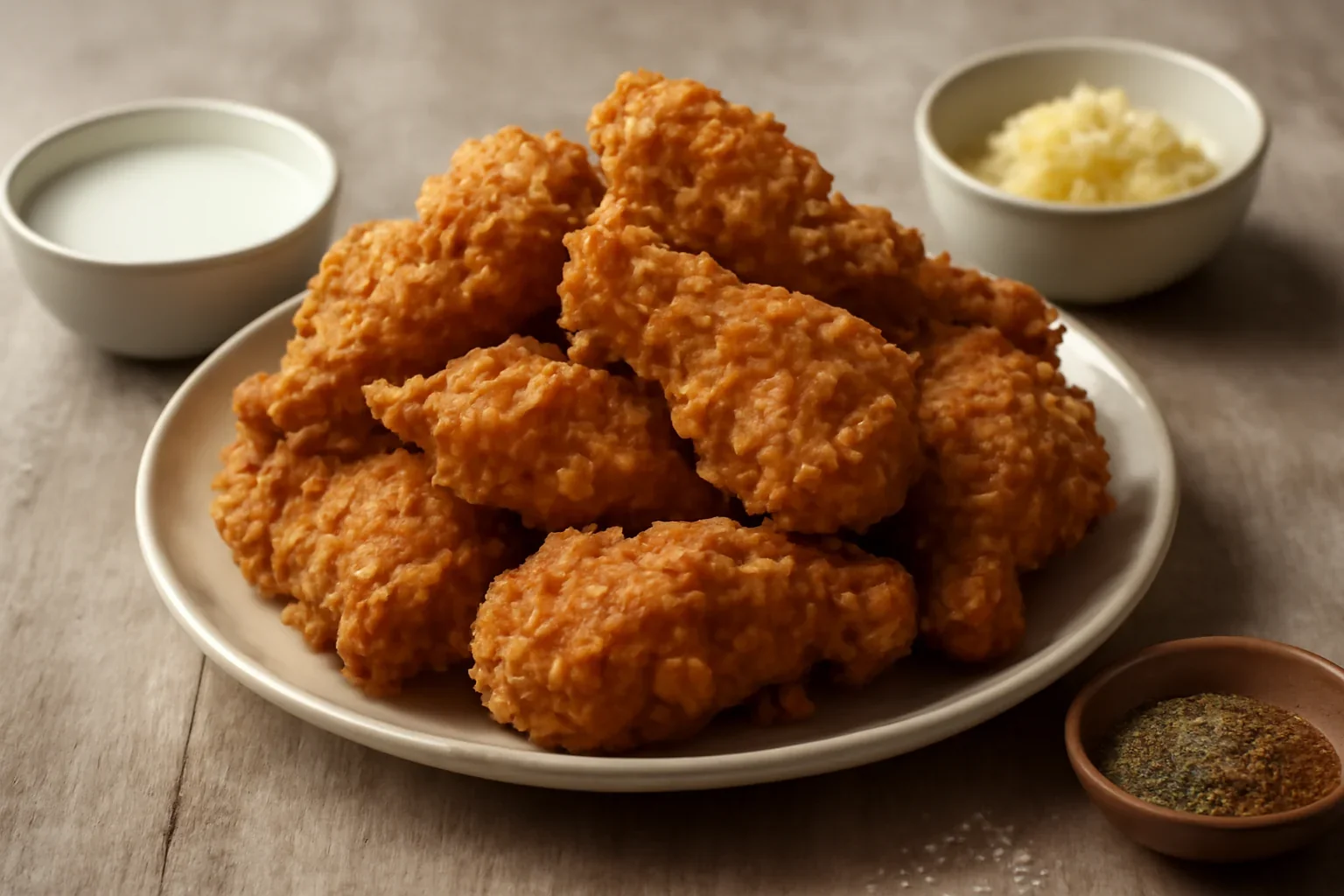 Pulpe si aripioare de pui in crusta crocanta ca la KFC